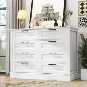 Modern Farmhouse 8-Drawer Wood Dresser