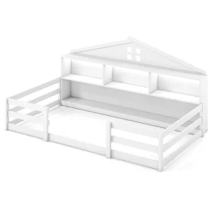 Montessori Floor Bed w/ LED Lights